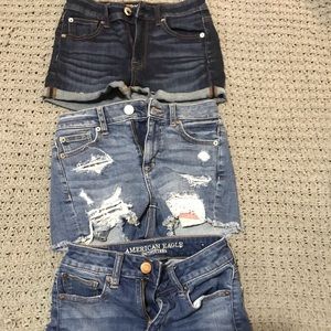 3 pairs of American eagle Shorts